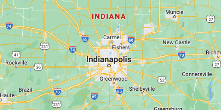 Google map showing Indianapolis Indiana and the surrounding area.