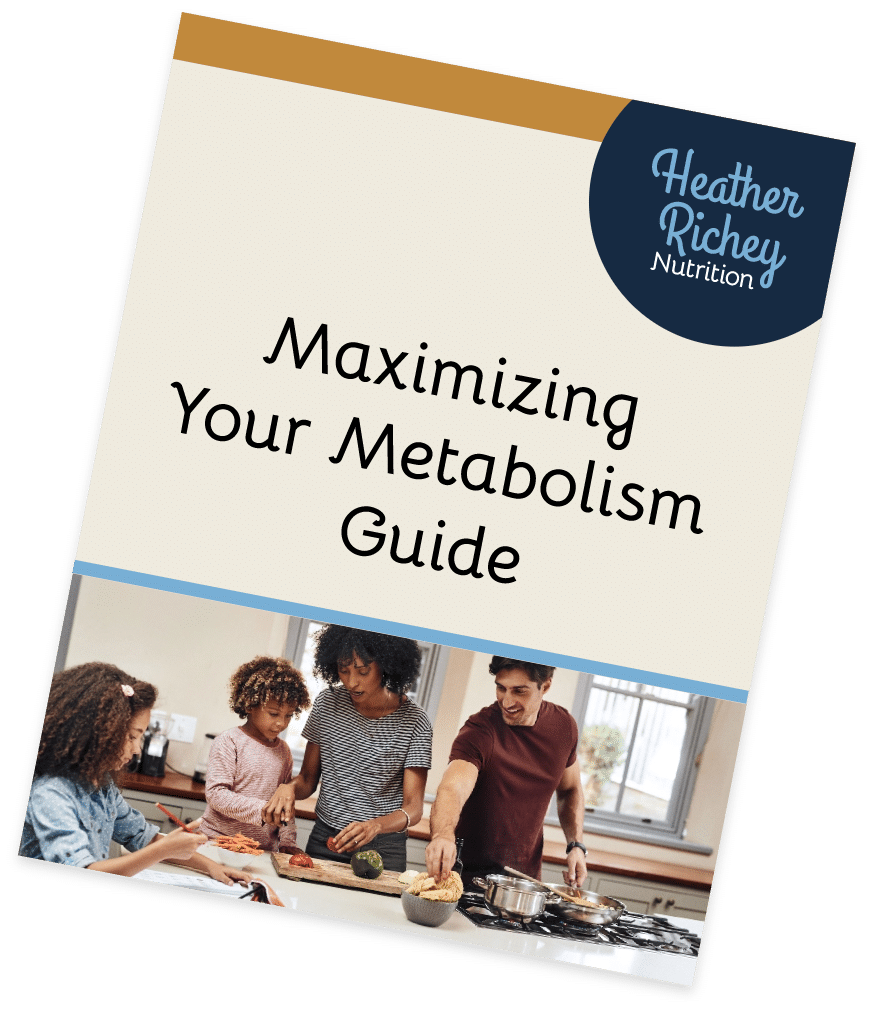 Cover of the Heather Richey Nutrition Maximizing Your Metabolism Guide