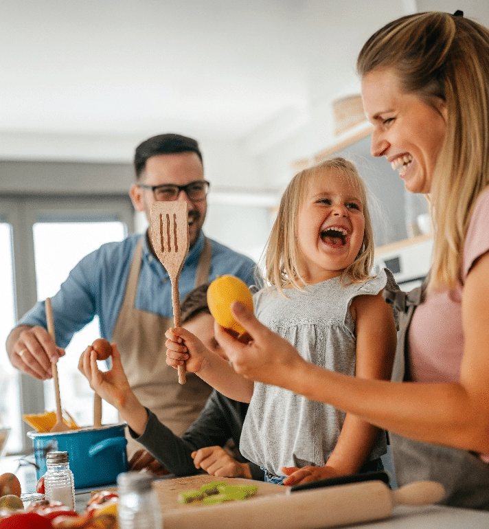 family cooking